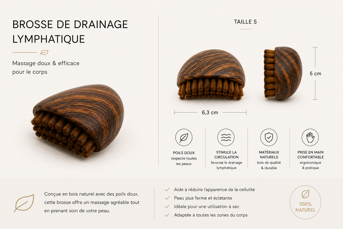 Brosse de drainage
