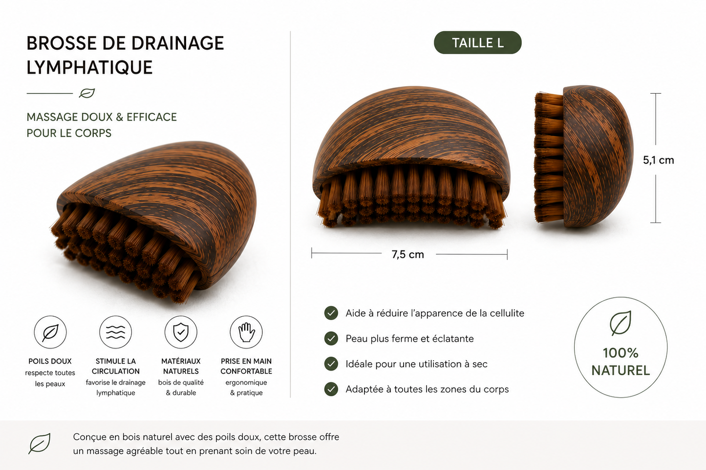 Brosse de drainage